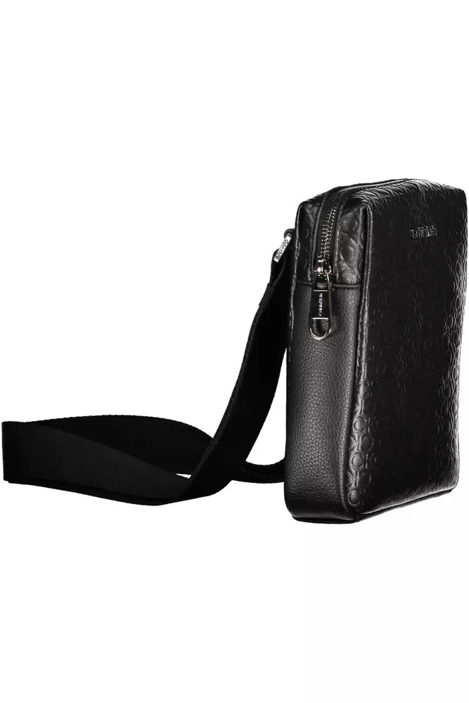 Calvin Klein Black Polyester Men's Shoulder Bag