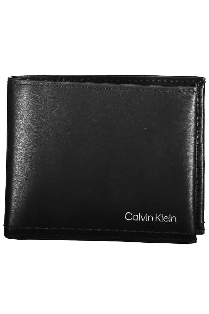 Calvin Klein Black Leather Men's Wallet