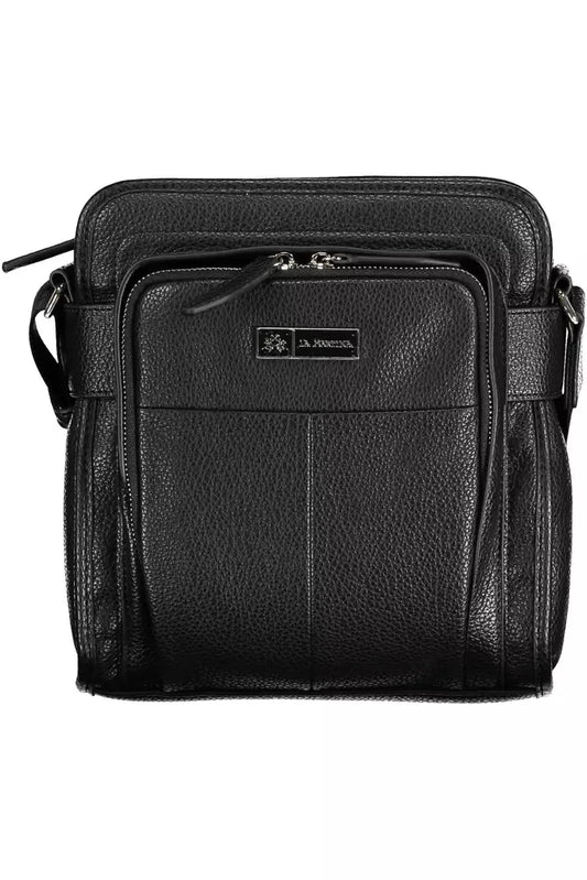 La Martina Black Polyethylene Men's Shoulder Bag