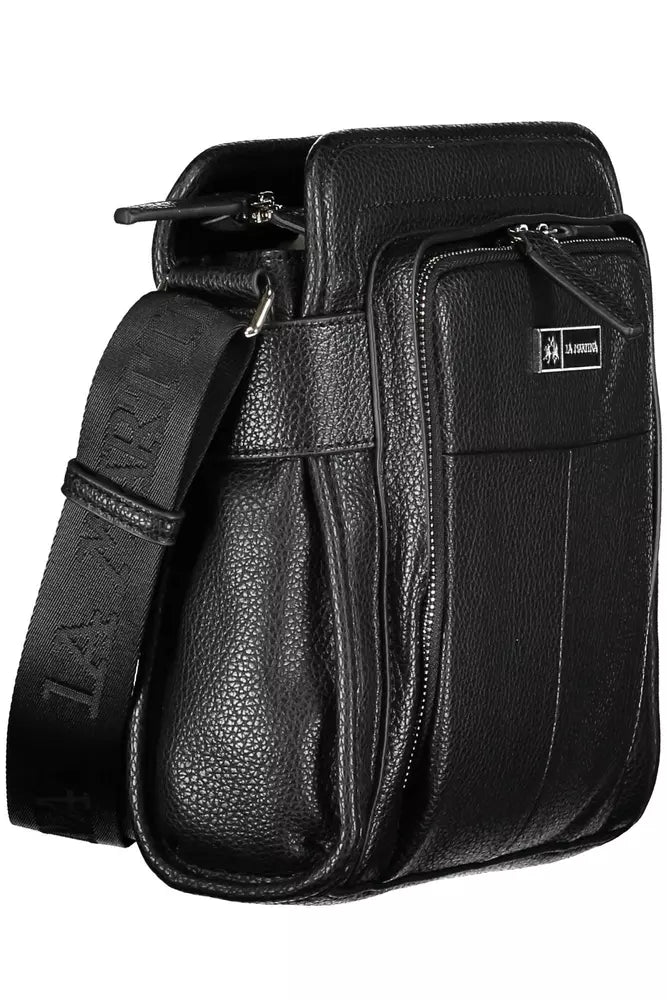 La Martina Black Polyethylene Men's Shoulder Bag