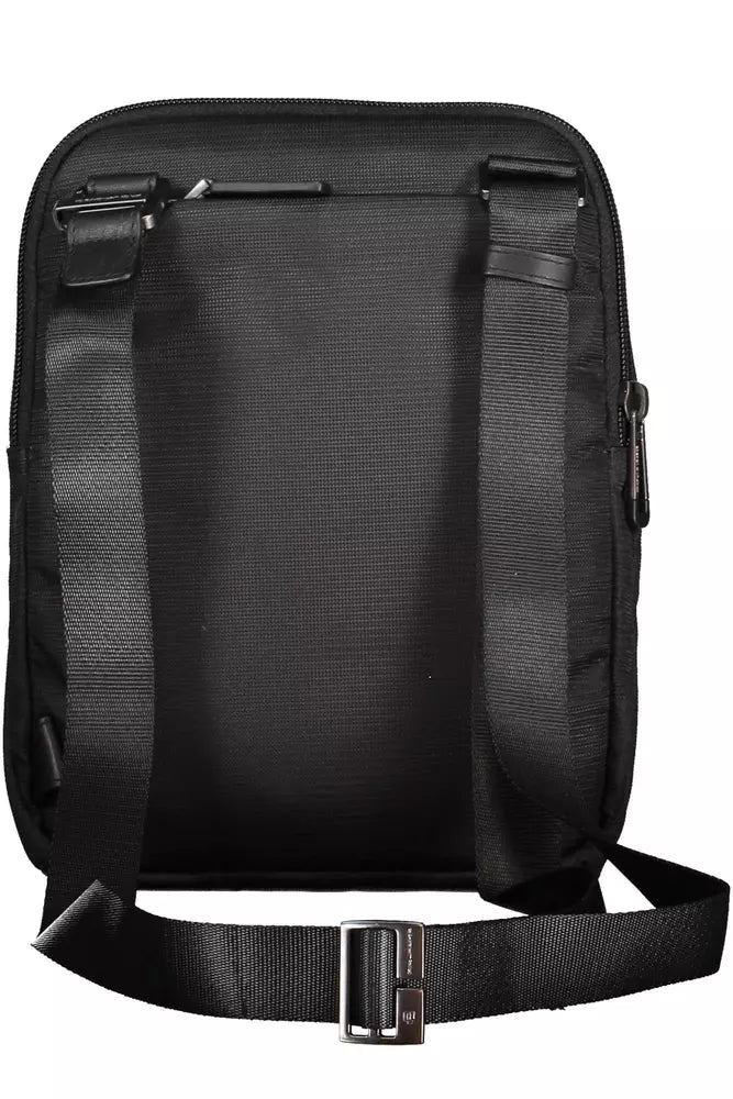 Piquadro Black RPET Men's Shoulder Bag