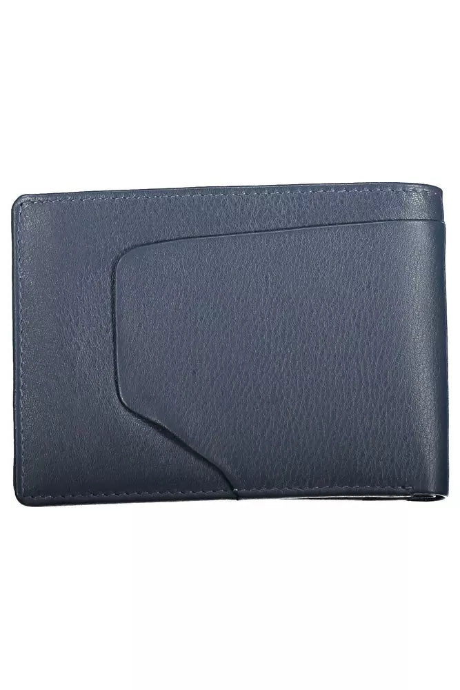 Piquadro Blue Leather Men's Wallet