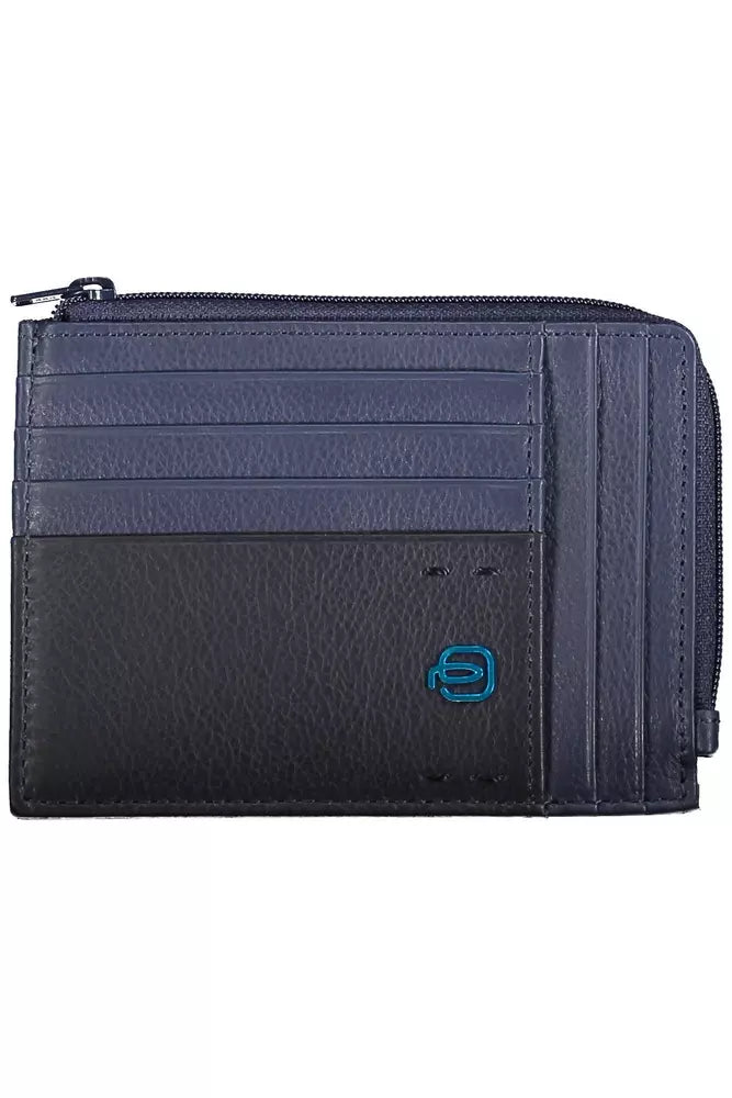 Piquadro Blue Leather Men's Wallet