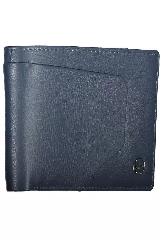 Piquadro Blue Leather Men's Wallet