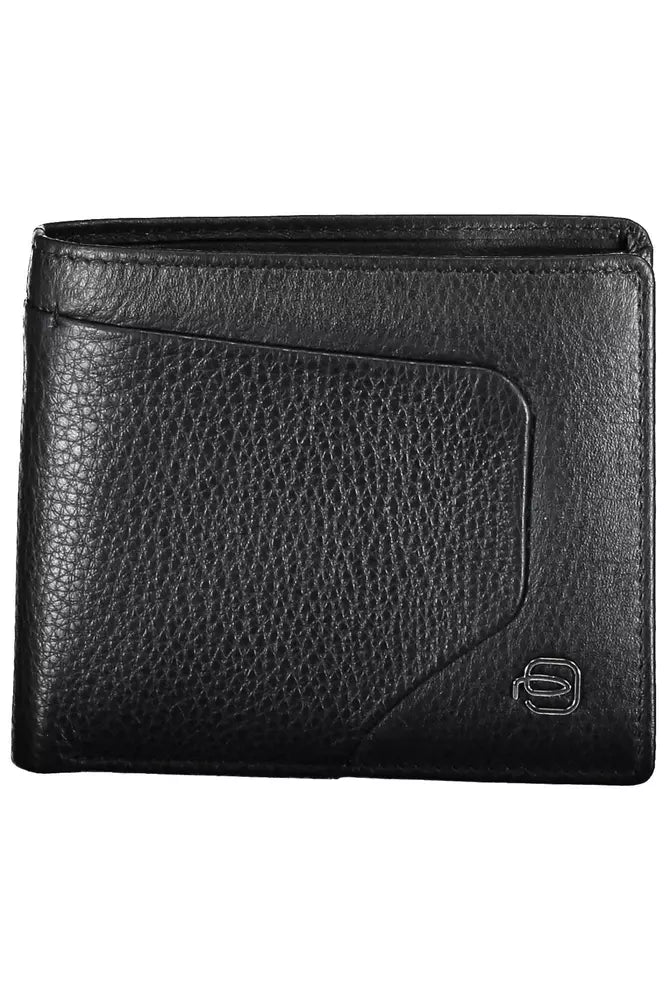 Piquadro Black Leather Men's Wallet