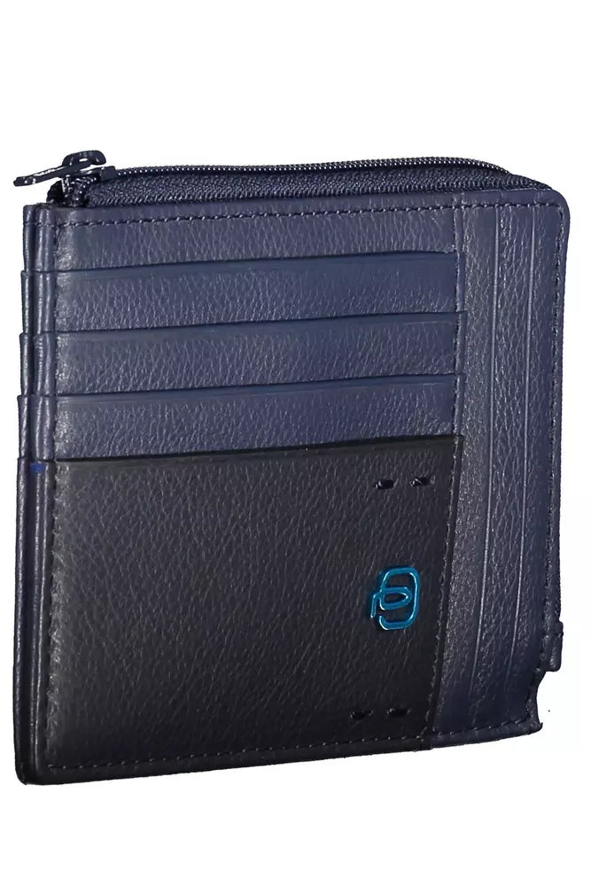 Piquadro Blue Leather Men's Wallet