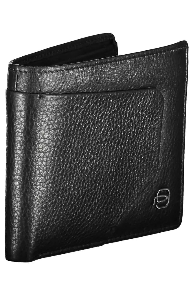 Piquadro Black Leather Men's Wallet