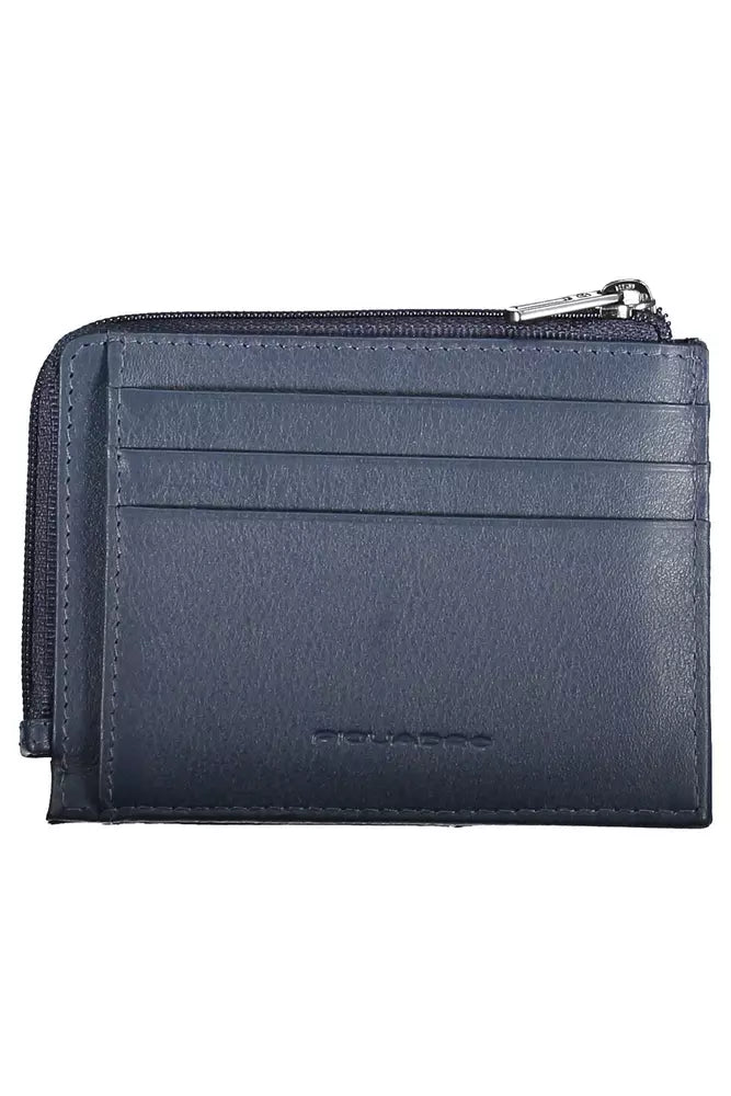 Piquadro Blue Leather Men's Wallet