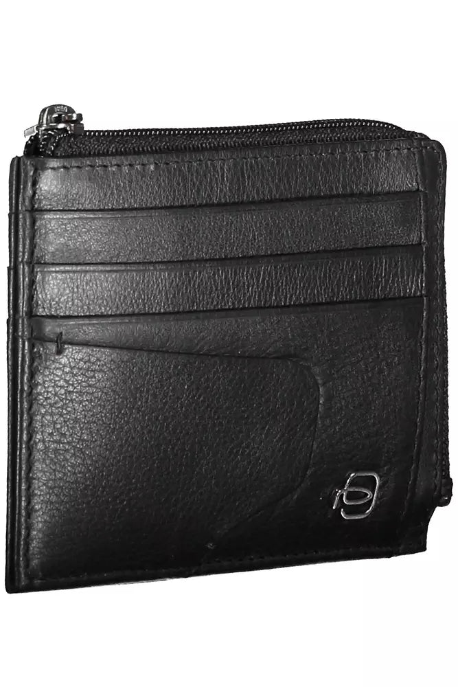 Piquadro Black Leather Men's Wallet