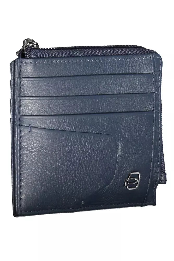 Piquadro Blue Leather Men's Wallet