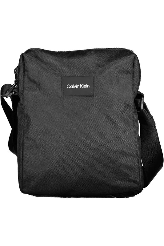 Calvin Klein "Black Polyester Men's Shoulder Bag"