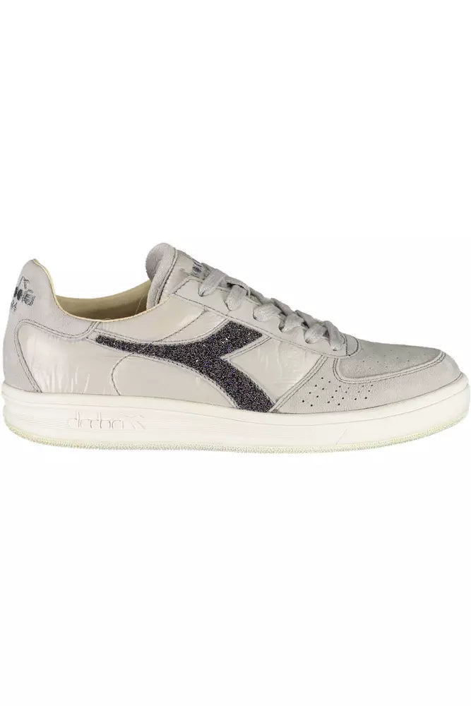 Diadora Gray Leather Women's Sneakers