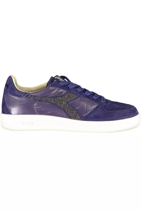 Diadora Blue Leather Women's Sneakers