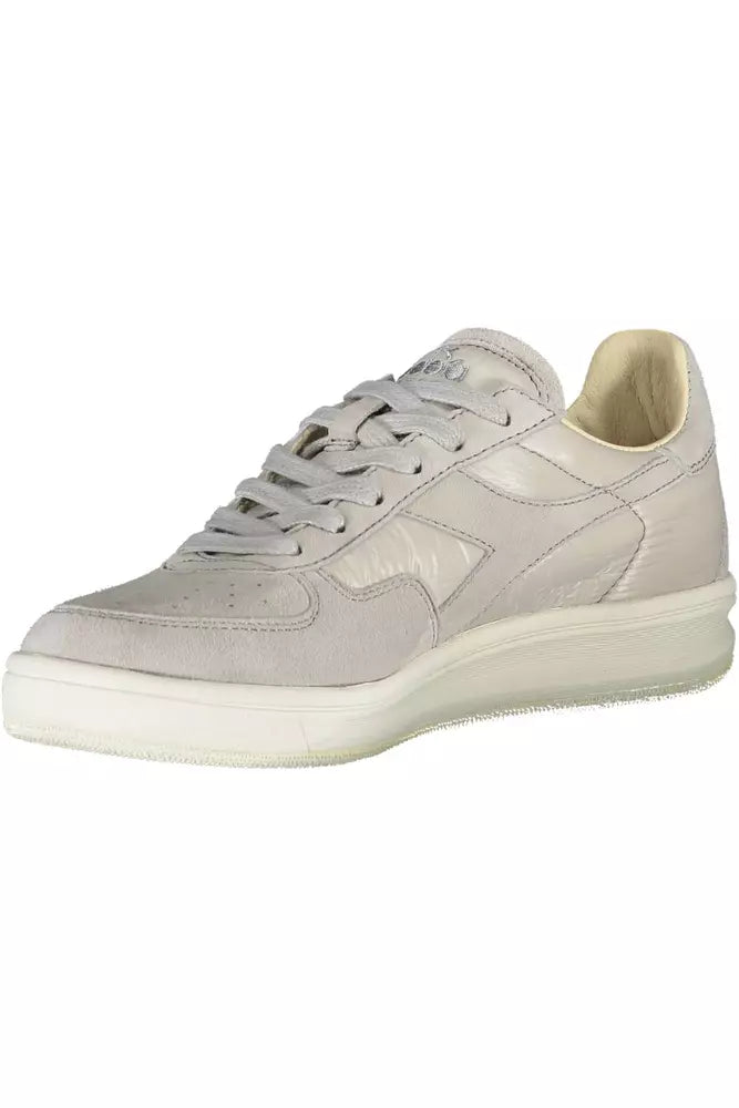 Diadora Gray Leather Women's Sneakers