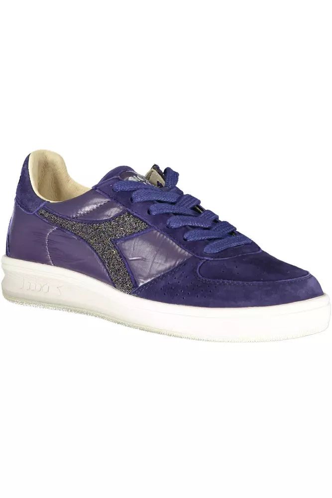 Diadora Blue Leather Women's Sneakers