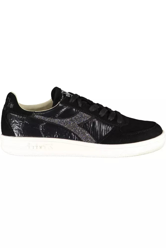 Diadora Black Leather Women's Sneakers