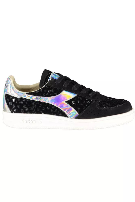 Diadora Black Leather Women's Sneakers