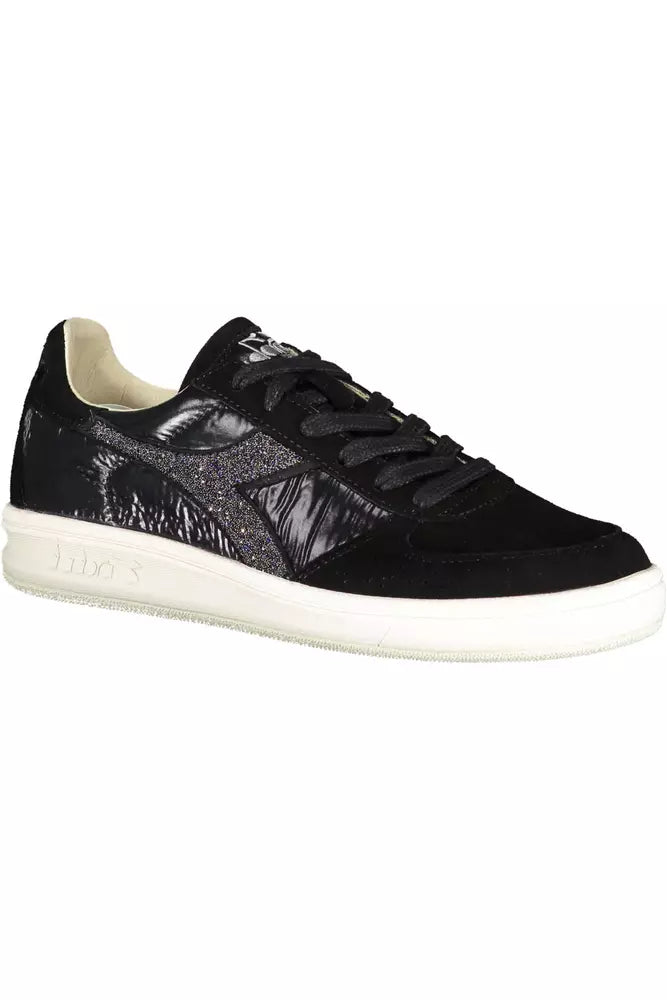 Diadora Black Leather Women's Sneakers