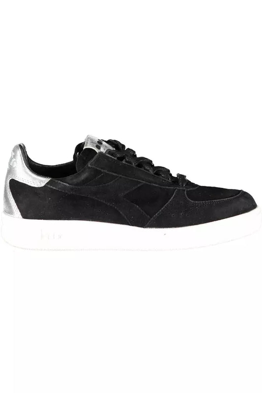 Diadora Black Leather Women's Sneakers