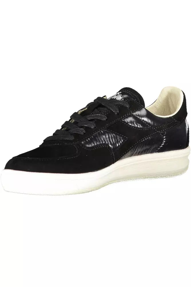 Diadora Black Leather Women's Sneakers