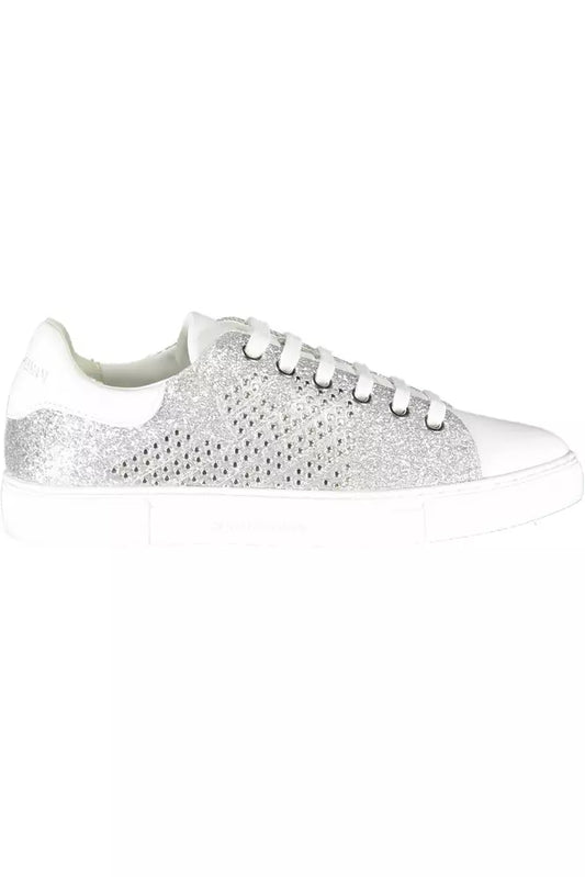 Emporio Armani Silver Polyester Women's Sneakers