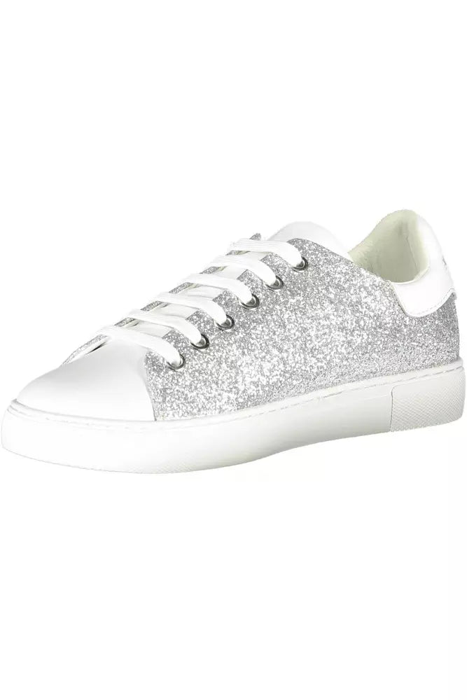 Emporio Armani Silver Polyester Women's Sneakers