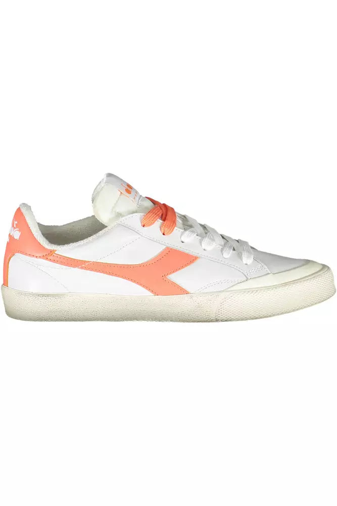 Diadora White Leather Women's Sneakers