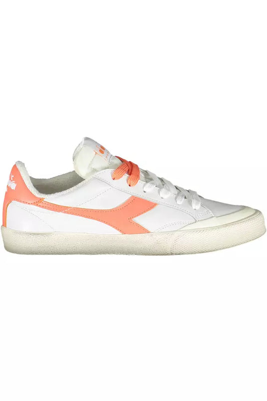 Diadora White Leather Women's Sneakers