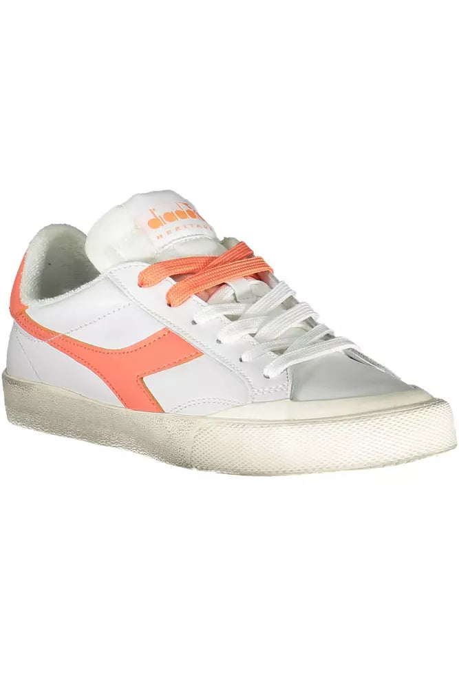 Diadora White Leather Women's Sneakers