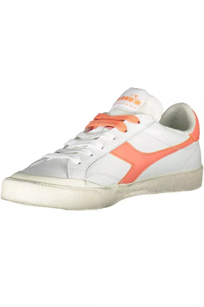 Diadora White Leather Women's Sneakers