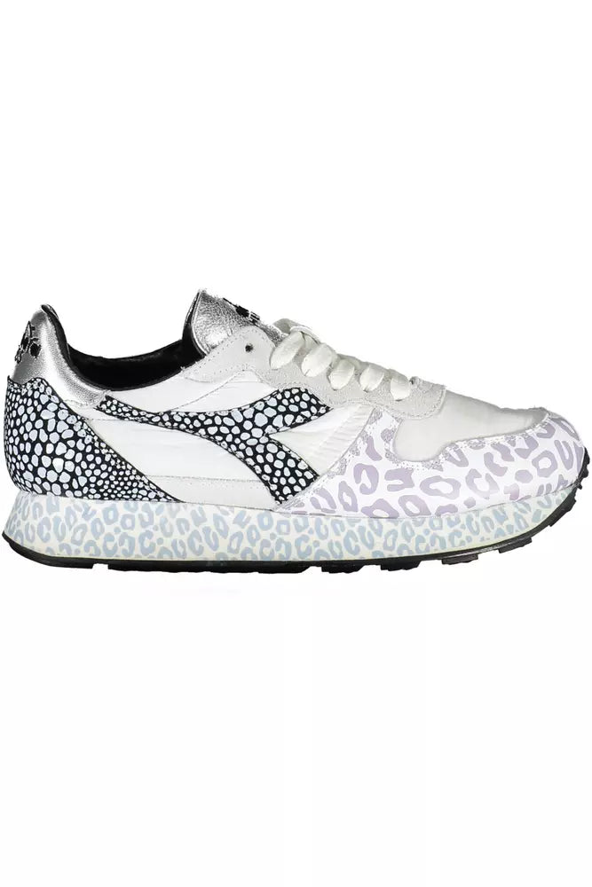 Diadora White Fabric Women's Sneakers