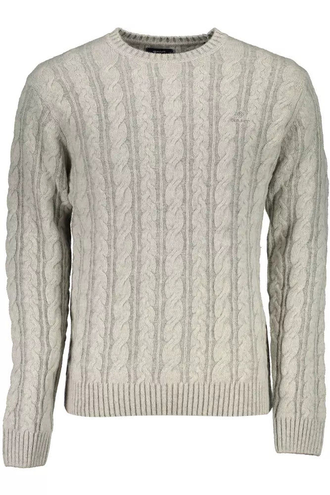 Gant Gray Wool Sweater for Men