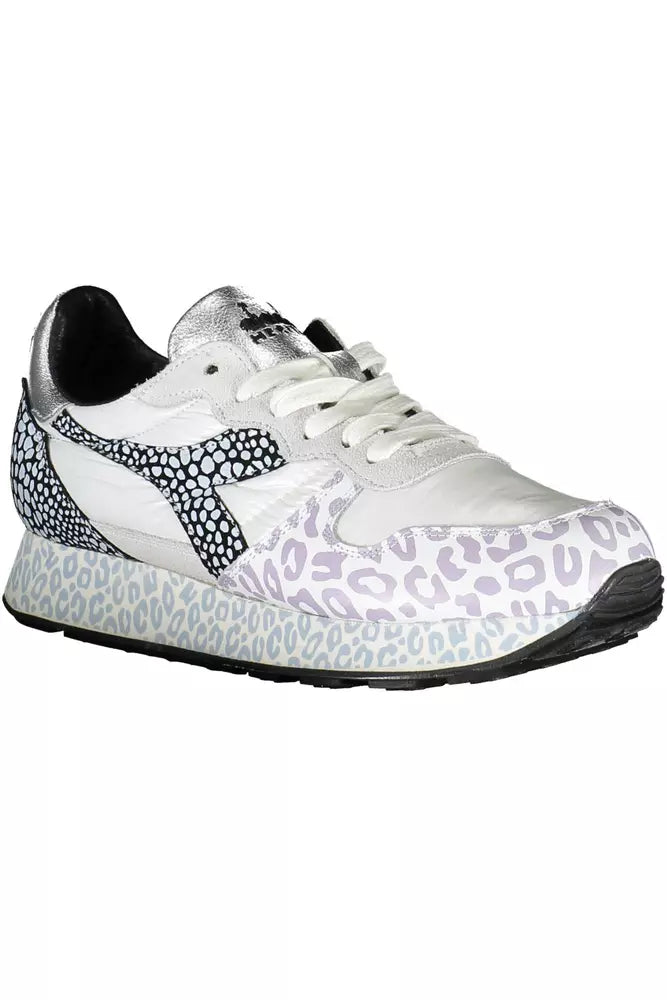 Diadora White Fabric Women's Sneakers