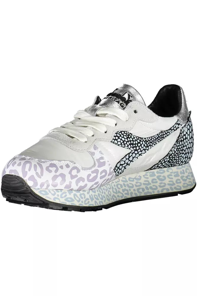 Diadora White Fabric Women's Sneakers