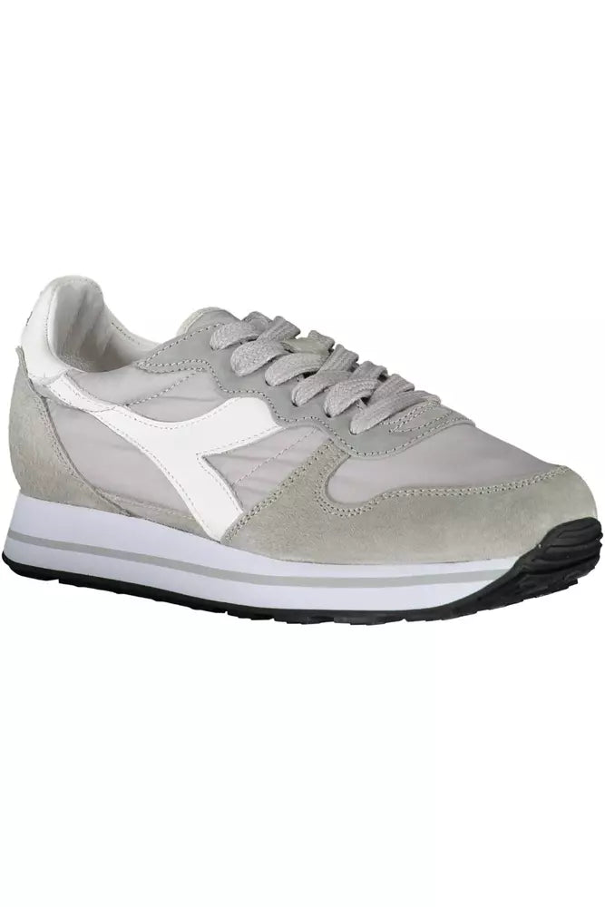 Diadora Gray Leather Women's Sneakers