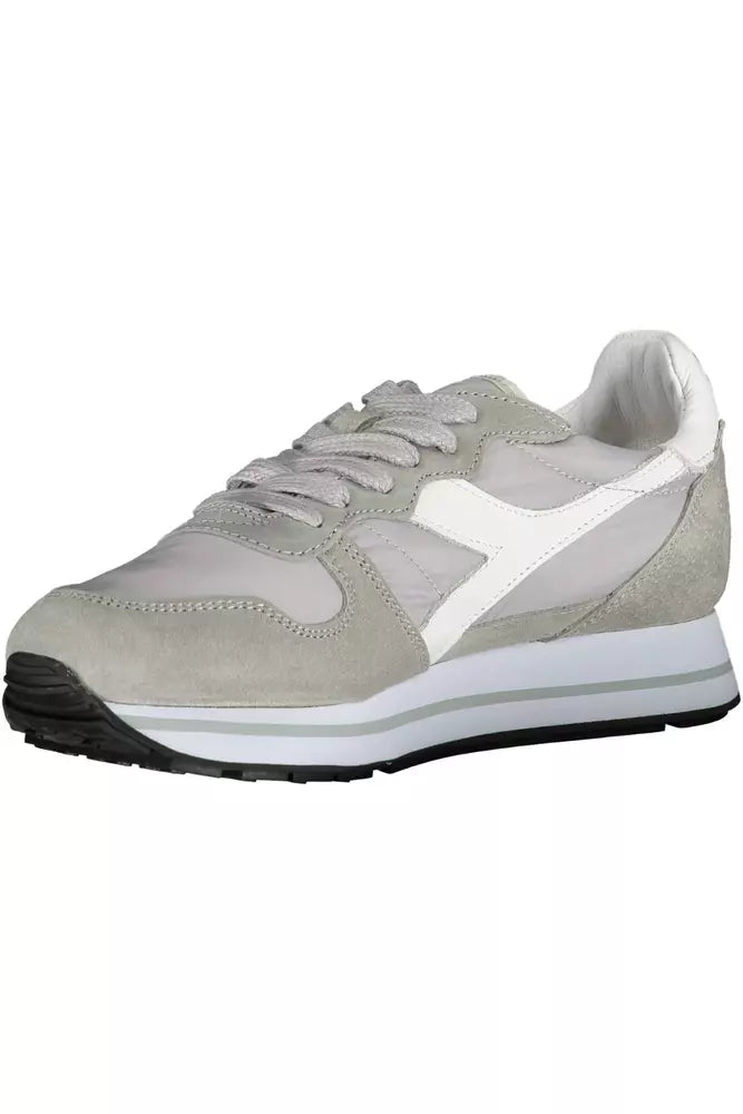 Diadora Gray Leather Women's Sneakers