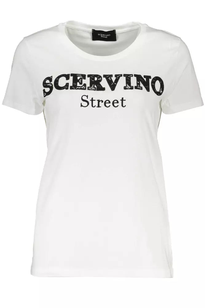 Scervino Street White Cotton Top for Women