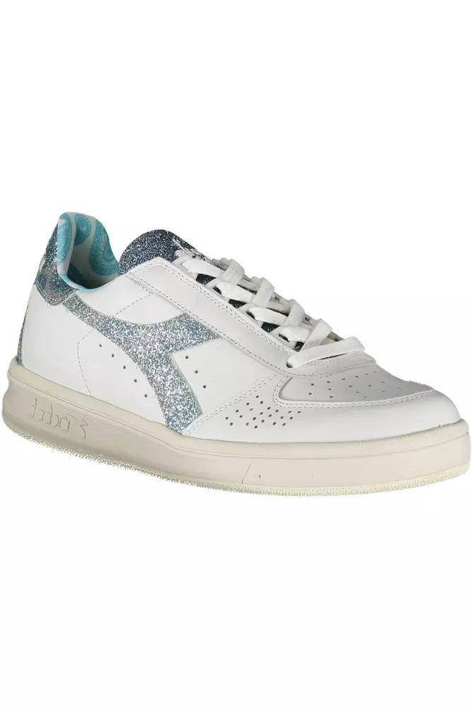 Diadora White Leather Women's Sneakers