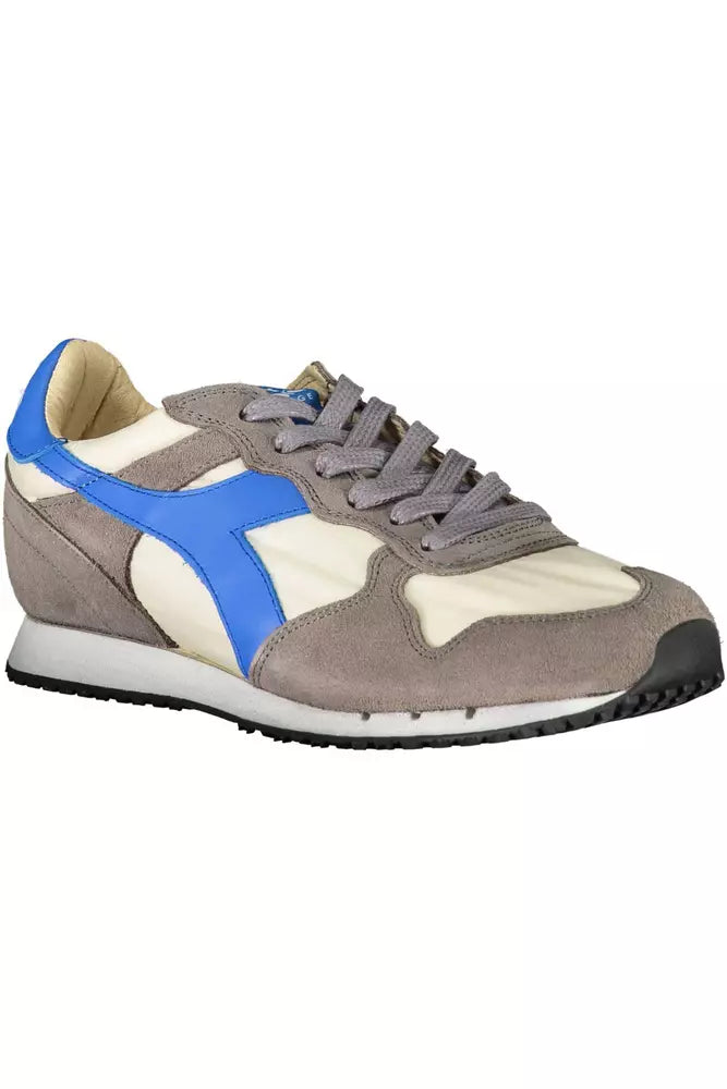 Diadora Gray Leather Women's Sneakers