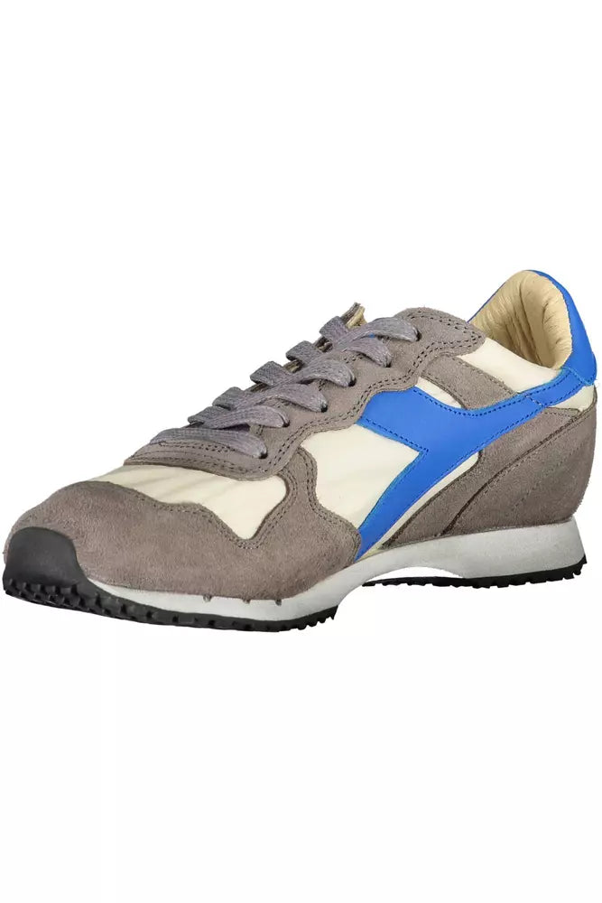 Diadora Gray Leather Women's Sneakers