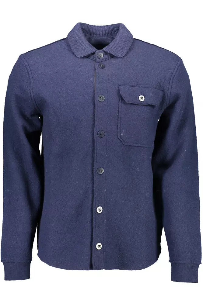 Gant Blue Wool Sweater for Men