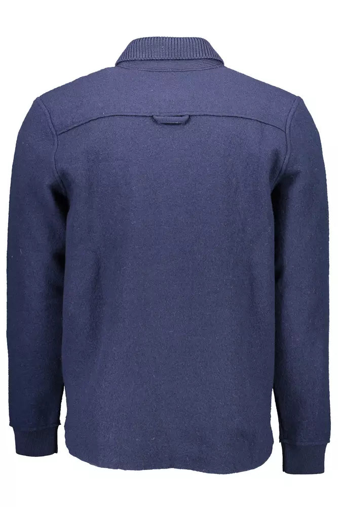 Gant Blue Wool Sweater for Men