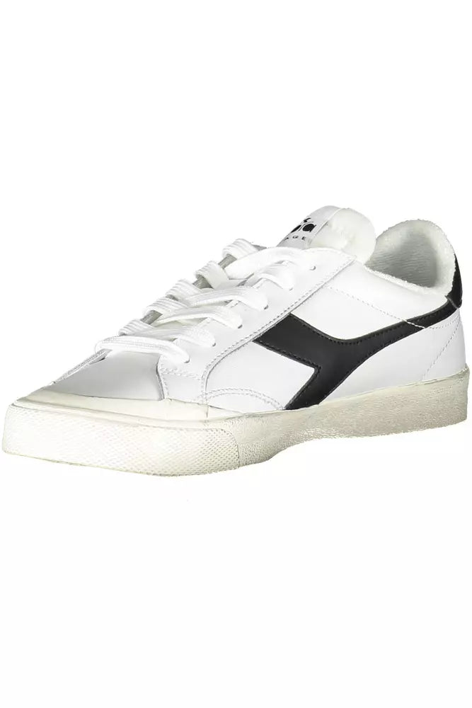 Diadora White Leather Women's Sneakers