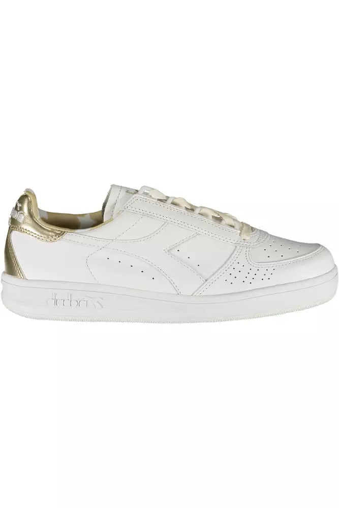 Diadora White Leather Women's Sneakers