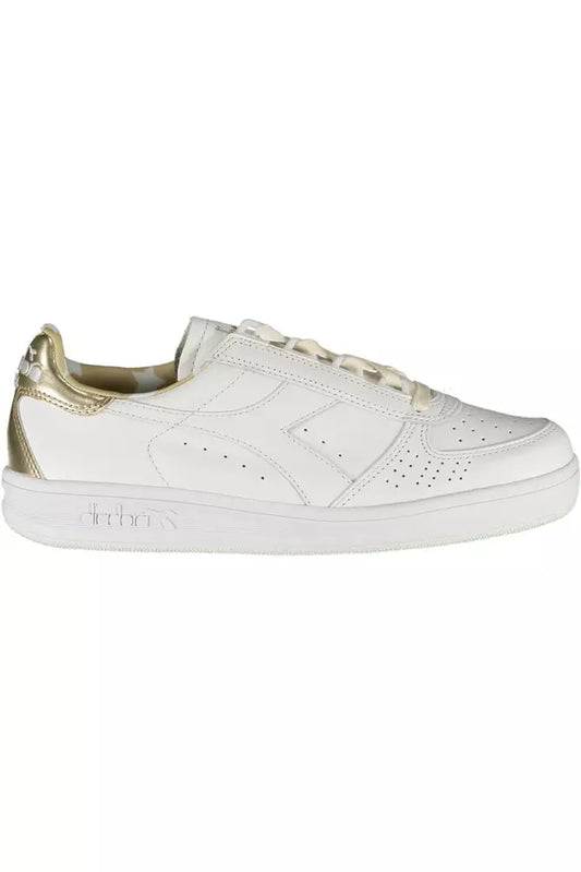 Diadora White Leather Women's Sneakers