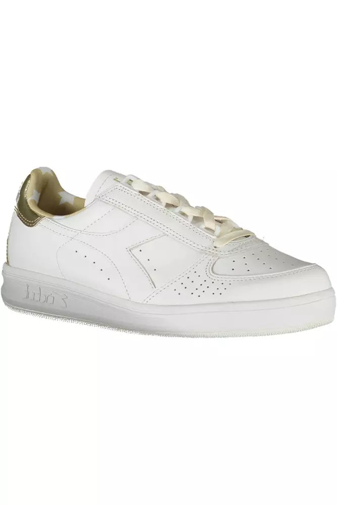 Diadora White Leather Women's Sneakers