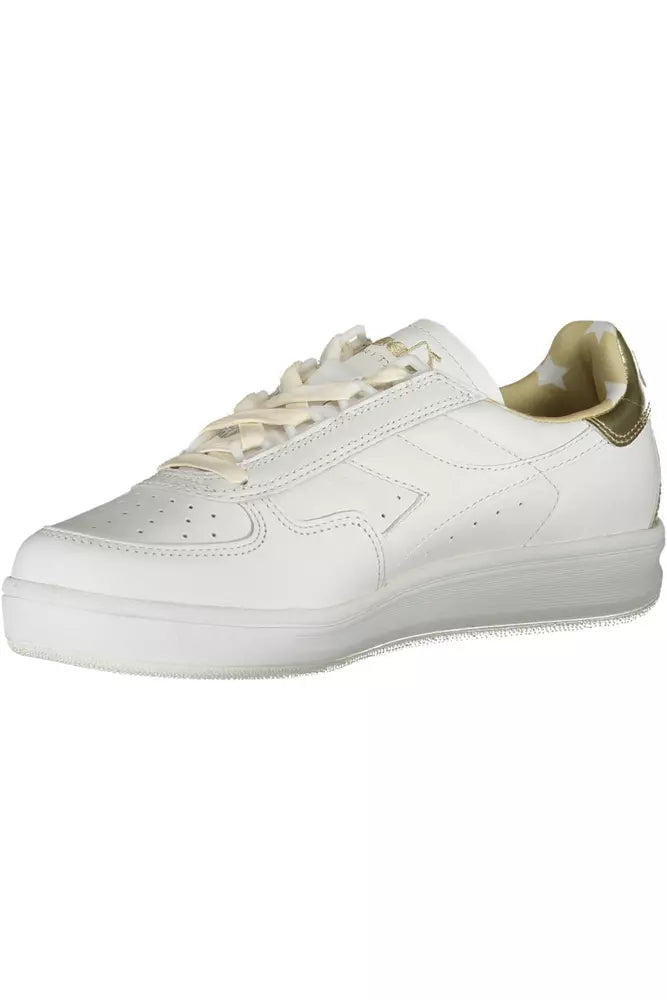 Diadora White Leather Women's Sneakers