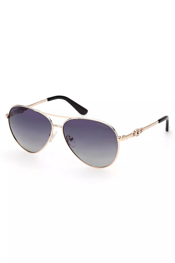 Guess Jeans Gold Metal Women Sunglasses