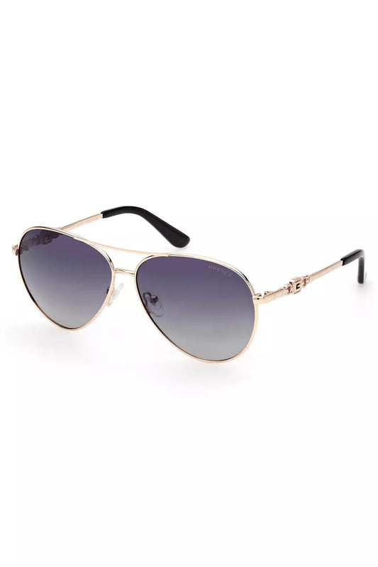 Guess Jeans Gold Metal Women Sunglasses