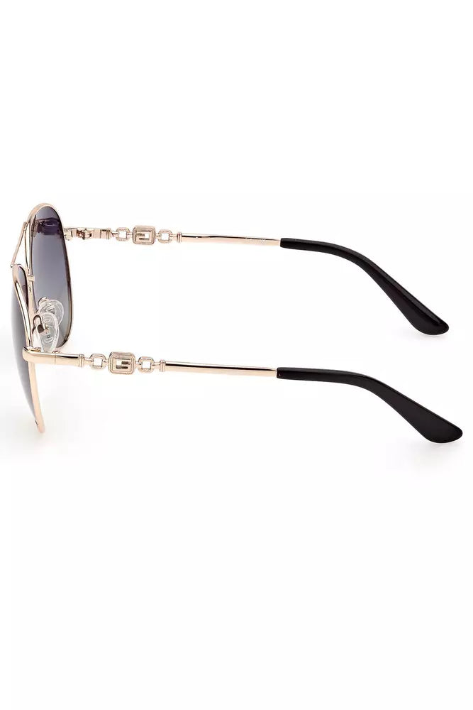 Guess Jeans Gold Metal Women Sunglasses